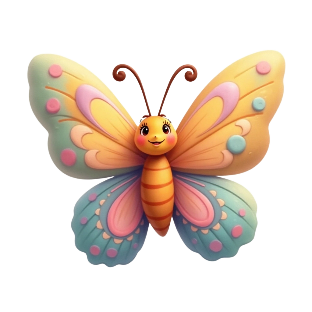 Colorful Cartoon Butterfly